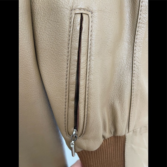 LEATHER bomber jacket - Picture 8 of 10